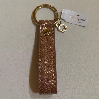 ケイトスペードニューヨーク(kate spade new york)の★ケイトスペード★キラキラ キーホルダー キーリング ゴールド 新品(キーホルダー)