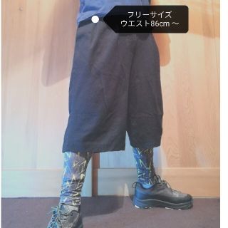 ザラ(ZARA)のZARA　メンズ　ガウチョパンツ　ブラック(その他)