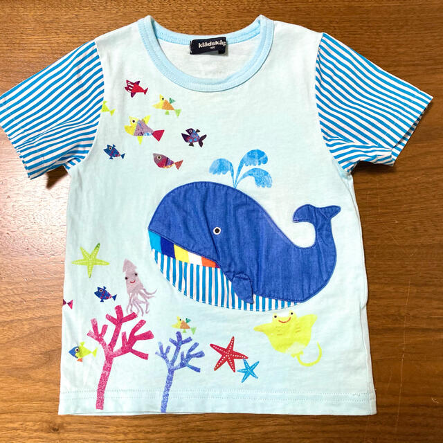 kladskap(クレードスコープ)のクジラTシャツ キッズ/ベビー/マタニティのキッズ服男の子用(90cm~)(Tシャツ/カットソー)の商品写真