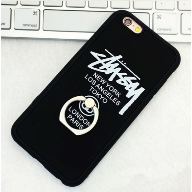 Stussy Stussy Iphone6 6sケース リング付きマットブラックの通販 By ふりーる S Shop ステューシーならラクマ