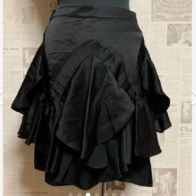 JILLSTUART(ジルスチュアート)の[新品]  JILLSTUART ブラック　スカート レディースのスカート(ミニスカート)の商品写真
