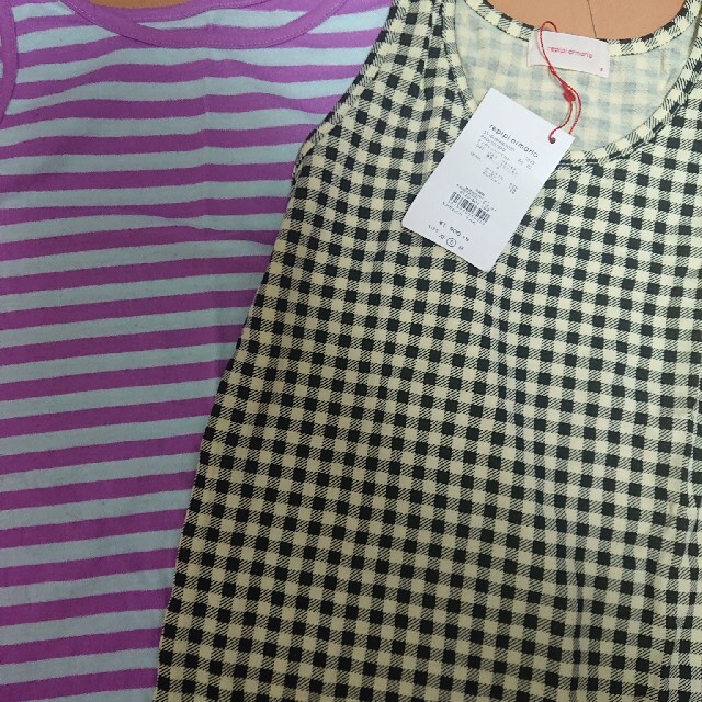 repipi armario(レピピアルマリオ)のレピピアルマリオ レピピ タンクトップ 二枚 Ｓ レディースのトップス(Tシャツ(半袖/袖なし))の商品写真
