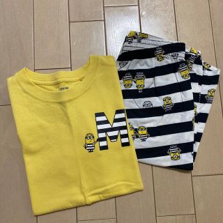 ユニクロ(UNIQLO)の【130cm】Tシャツ&リラコ(Tシャツ/カットソー)