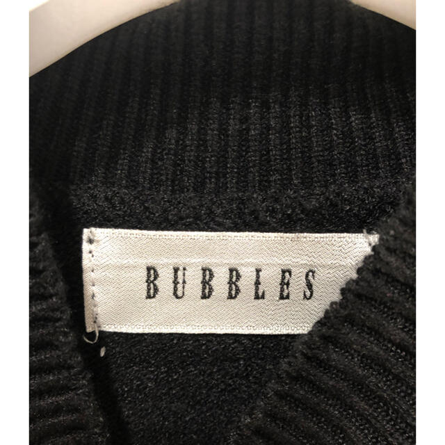 Bubbles(バブルス)のバブルス　ニットワンピース　ブラック レディースのワンピース(ミニワンピース)の商品写真