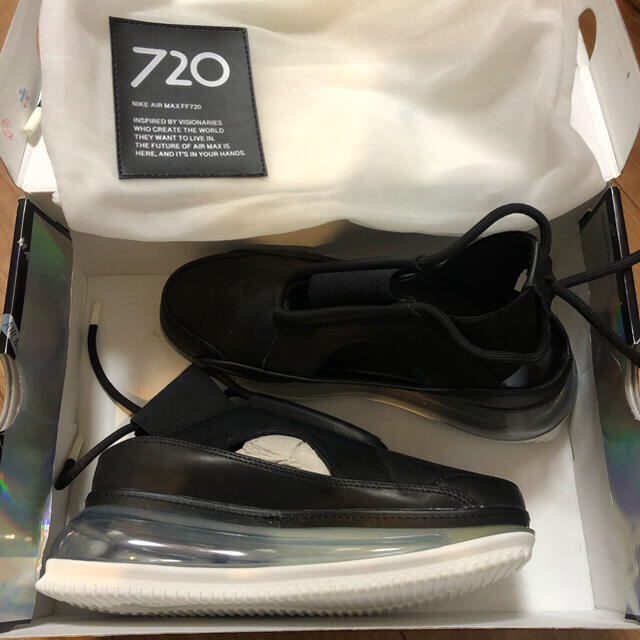NIKE(ナイキ)の23.5cm【新品】Nike Air Max FF720 Black サンダル レディースの靴/シューズ(サンダル)の商品写真