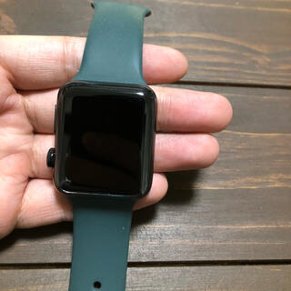 アップルウォッチ(Apple Watch)のApplewatch3 GPS+Cellularモデル 42mm スペースグレー(腕時計(デジタル))