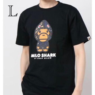 アベイシングエイプ(A BATHING APE)のBAPE MILO SHARK TEE L(Tシャツ/カットソー(半袖/袖なし))