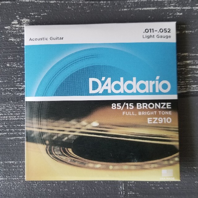 新品　D'Addario ダダリオ アコースティックギター弦 EZ910 楽器のギター(弦)の商品写真