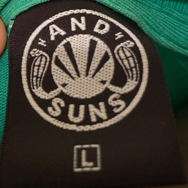 送料込み　ANDSUNS アンドサンズ　Tシャツ　緑　 メンズのトップス(Tシャツ/カットソー(半袖/袖なし))の商品写真