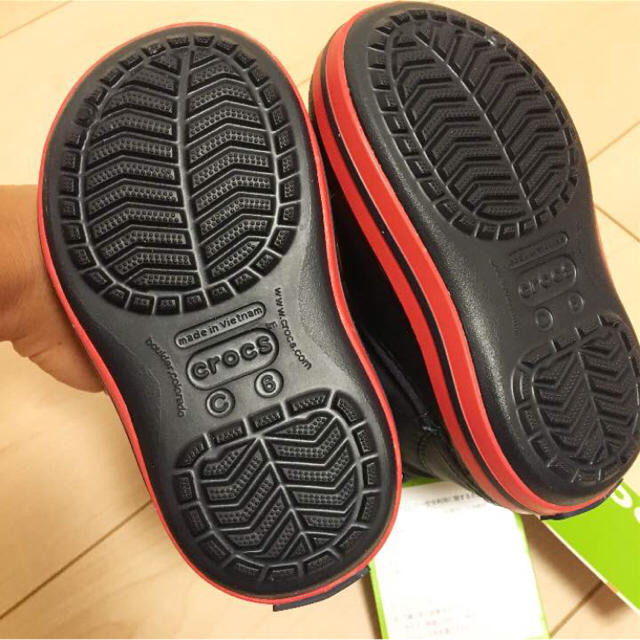 crocs(クロックス)の【お値下げ】クロックス☆キッズブーツ キッズ/ベビー/マタニティのベビー靴/シューズ(~14cm)(長靴/レインシューズ)の商品写真