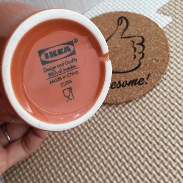 IKEA(イケア)のIKEA＊マグカップ&コースター インテリア/住まい/日用品のキッチン/食器(グラス/カップ)の商品写真