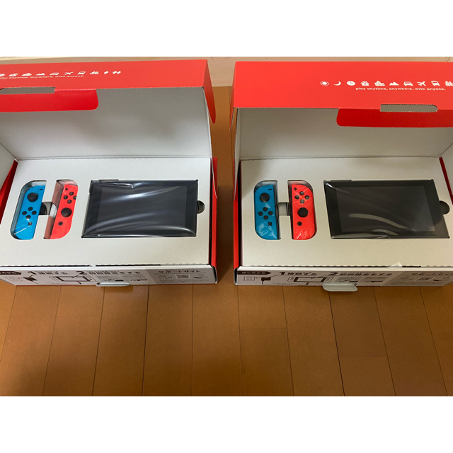 Nintendo Switch(ニンテンドースイッチ)のSwitch 任天堂スイッチ 本体 ネオン ニンテンドーストア 2個 エンタメ/ホビーのゲームソフト/ゲーム機本体(家庭用ゲーム機本体)の商品写真