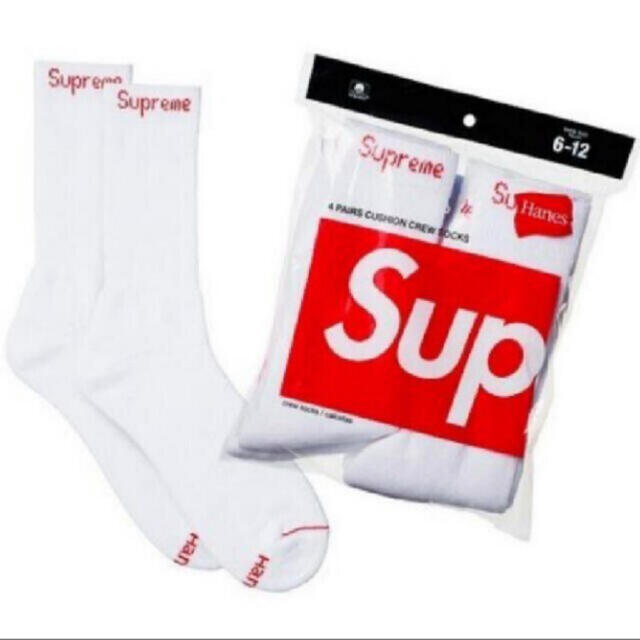 Supreme(シュプリーム)のsupreme Hanes crew socksシュプリームヘインズクールソック メンズのレッグウェア(ソックス)の商品写真