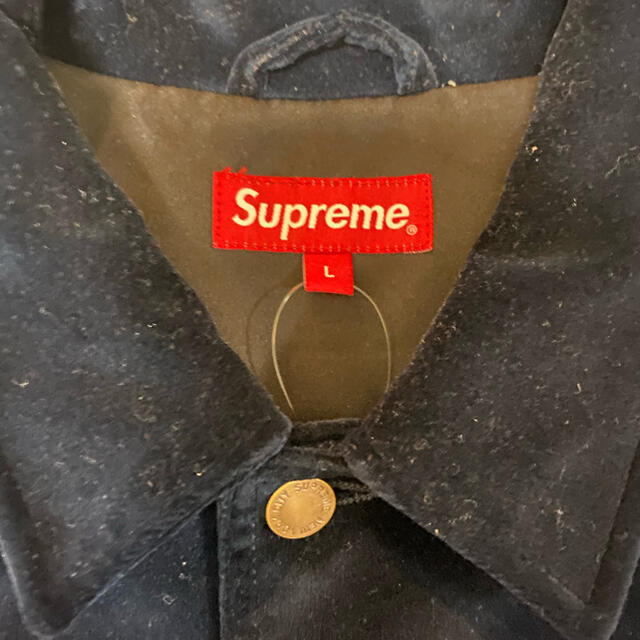 Supreme Velvet Chore Coat Navy 美品！