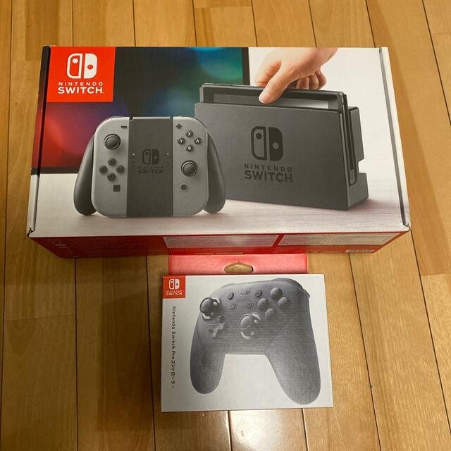 Nintendo Switch グレー 本体 & プロコン 若者の大愛商品 www.toyotec.com