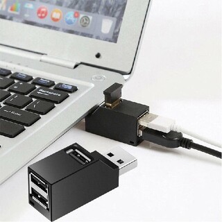 USB2.0×3ポート増設　省スペース(PC周辺機器)