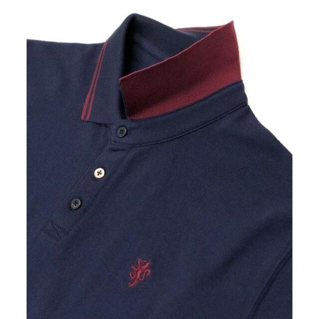 ATELIER SAB(アトリエサブ)の新品タグ付き　ADMIX　ATELIER SAB　ポロシャツ　ネイビー　Ｌ寸 メンズのトップス(ポロシャツ)の商品写真