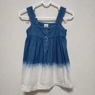 ベビーギャップ(babyGAP)のGap baby 子供服 ベビー 80 デニム チュニック 12～18M(タンクトップ/キャミソール)