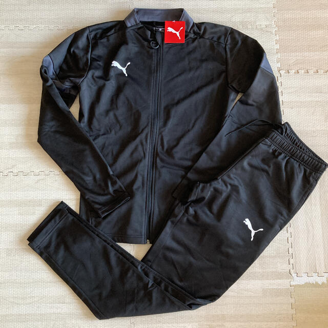 PUMA(プーマ)の2.新品 プーマ PUMA ジャージ上下セット メンズ 黒 ブラック Mサイズ メンズのトップス(ジャージ)の商品写真