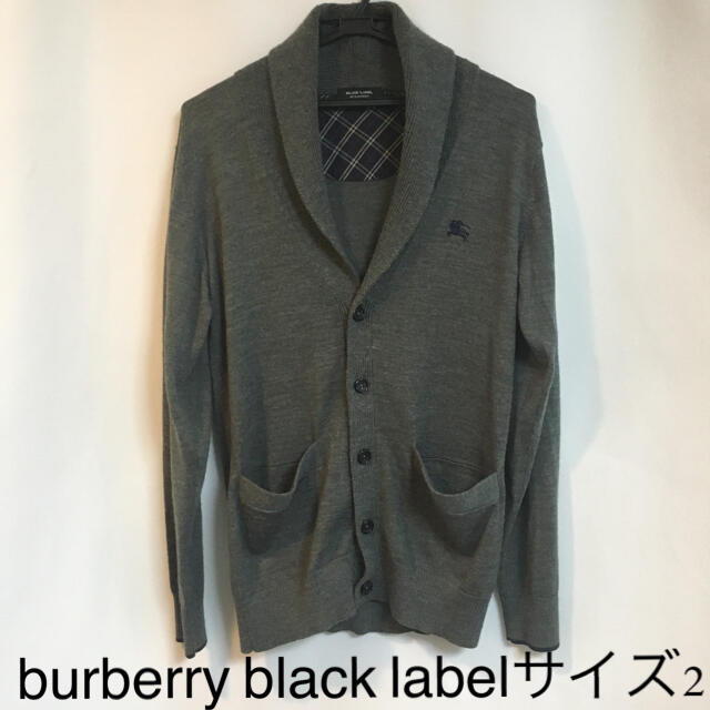 BURBERRY BLACK LABEL(バーバリーブラックレーベル)の★burberry black label★バーバリー カーディガン　サイズ2 メンズのトップス(カーディガン)の商品写真