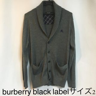 バーバリーブラックレーベル(BURBERRY BLACK LABEL)の★burberry black label★バーバリー カーディガン　サイズ2(カーディガン)