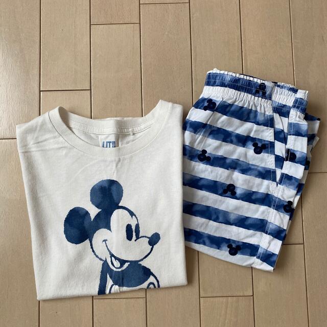 UNIQLO(ユニクロ)の【130cm】Tシャツ&リラコ キッズ/ベビー/マタニティのキッズ服男の子用(90cm~)(Tシャツ/カットソー)の商品写真