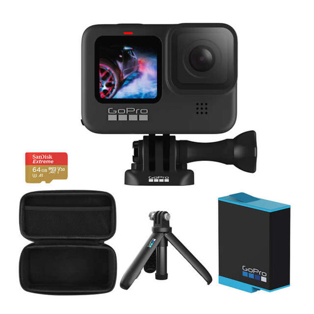 【オープニングセール】 GoPro - (新品,未使用) Go Pro HERO9 black セット ビデオカメラ