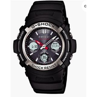 ジーショック(G-SHOCK)のCASIO　G-SHOCK 電波ソーラー　未使用　ブラック＆レッド　レア(腕時計(アナログ))