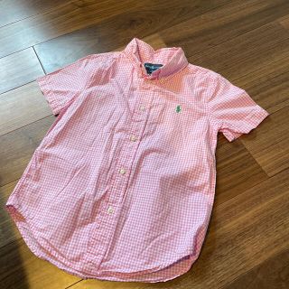 ラルフローレン(Ralph Lauren)のRalph  Lauren ピンクギンガムチェックシャツ６(120cm)(ブラウス)