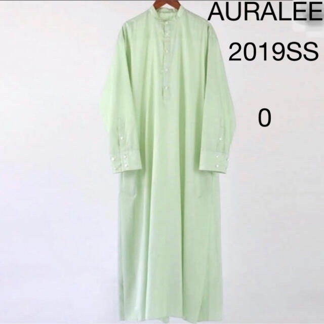 AURALEE オーラリー FINX SILK STRIPE ロングワンピース