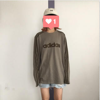 アディダス(adidas)のadidas ロゴスウェット 長袖TEE(Tシャツ/カットソー(七分/長袖))