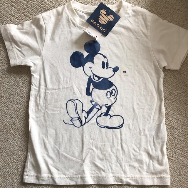 UNIQLO(ユニクロ)のUNIQLO 半袖Tシャツ　Disney ミッキー　MICKEY BLUE キッズ/ベビー/マタニティのキッズ服男の子用(90cm~)(Tシャツ/カットソー)の商品写真