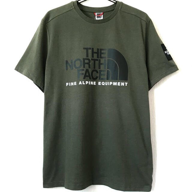 THE NORTH FACE(ザノースフェイス)のモスグリーン♪ノースフェイス ファイン アルパイン Tシャツ EU XL ~ メンズのトップス(Tシャツ/カットソー(半袖/袖なし))の商品写真