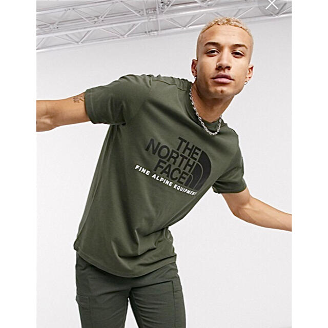 THE NORTH FACE(ザノースフェイス)のモスグリーン♪ノースフェイス ファイン アルパイン Tシャツ EU XL ~ メンズのトップス(Tシャツ/カットソー(半袖/袖なし))の商品写真