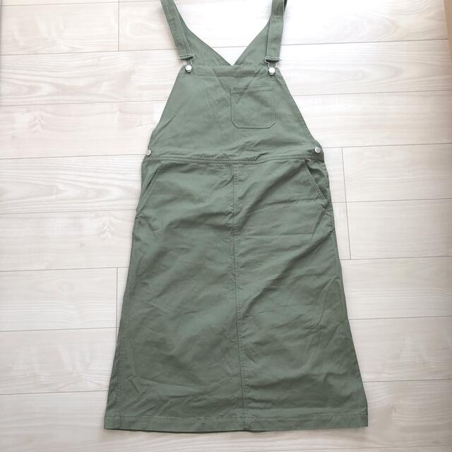 しまむら(シマムラ)のジャンパースカート　カーキ レディースのスカート(ロングスカート)の商品写真