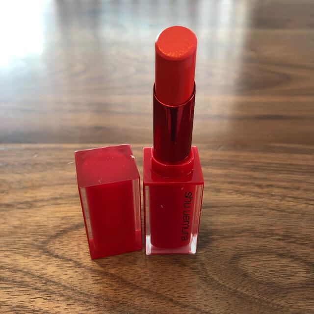 shu uemura(シュウウエムラ)のshu uemura 口紅　オレンジ コスメ/美容のベースメイク/化粧品(口紅)の商品写真