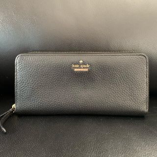 ケイトスペードニューヨーク(kate spade new york)のkate spade ケイトスペード 長財布 ロゴ ブラック ジップ ウォレット(財布)