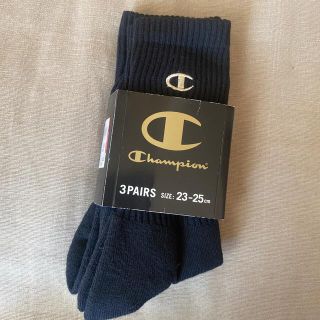 チャンピオン(Champion)の新品　チャンピオン　靴下　ソックス　23-25センチ　2P(ソックス)