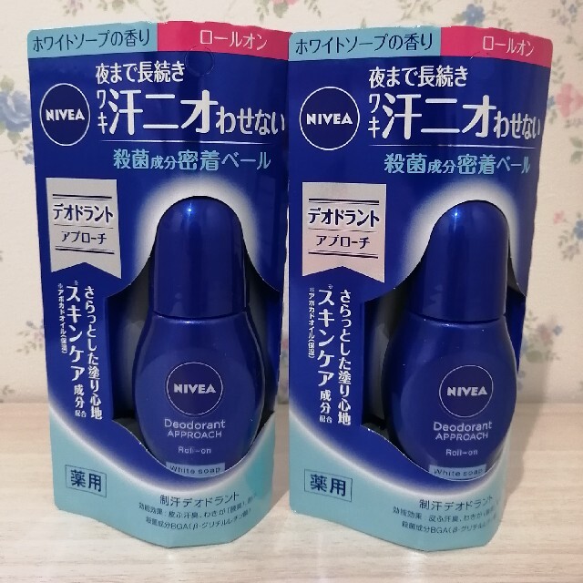 ニベア(ニベア)のニベア デオドラント アプローチ ロールオン ホワイトソープの香り 40ml … コスメ/美容のボディケア(制汗/デオドラント剤)の商品写真