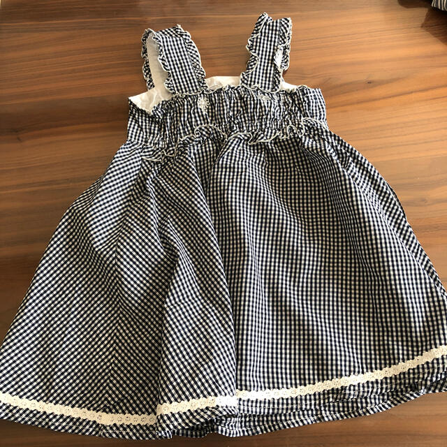 mezzo piano(メゾピアノ)の美品　メゾピアノ  110センチ　ワンピース キッズ/ベビー/マタニティのキッズ服女の子用(90cm~)(ワンピース)の商品写真