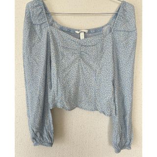 エイチアンドエム(H&M)の【H&M】小花柄トップス(シャツ/ブラウス(長袖/七分))