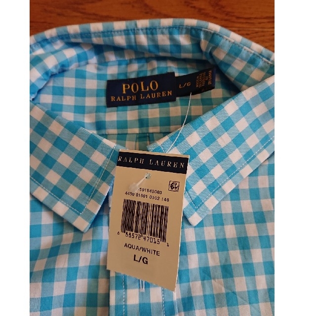 POLO RALPH LAUREN(ポロラルフローレン)の【新品未使用】POLO RALPH LAUREN コットン長袖シャツ XL レディースのトップス(シャツ/ブラウス(長袖/七分))の商品写真