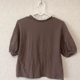 ナイスクラップ(NICE CLAUP)のNICE CLAUP ブラウン　シャツ　みこと様専用(Tシャツ(半袖/袖なし))