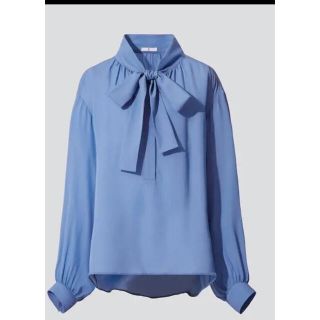 UNIQLO シルクギャザーブラウス　S