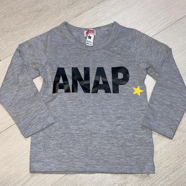 ANAP Kids(アナップキッズ)のANAP kids ロゴロングTシャツ キッズ/ベビー/マタニティのキッズ服女の子用(90cm~)(Tシャツ/カットソー)の商品写真