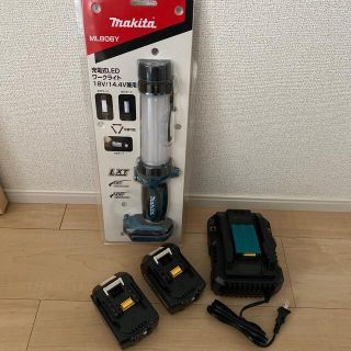 マキタ(Makita)のマキタ　充電式LEDワークライト　充電器、バッテリー(大)2個(ライト/ランタン)