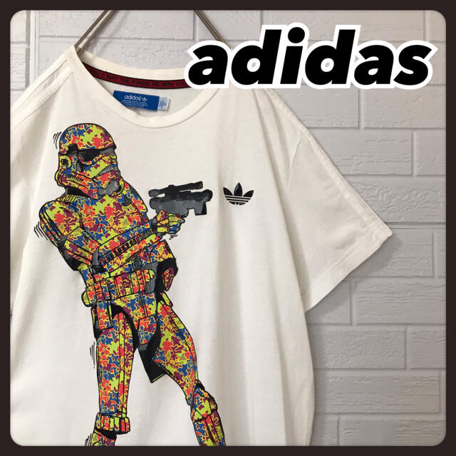 adidas(アディダス)のアディダス Ｔシャツ 白 スター・ウォーズ ストームトルーパー トレフォイル メンズのトップス(Tシャツ/カットソー(半袖/袖なし))の商品写真