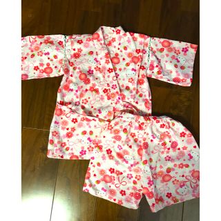 サンリオ(サンリオ)の美品！！100センチ　サンリオキティ甚平(甚平/浴衣)