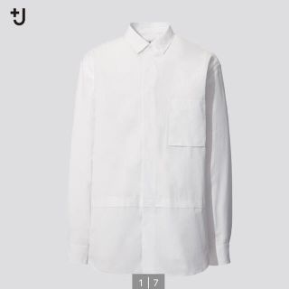 ユニクロ(UNIQLO)の【新品】UNIQLO ジルサンダー　スーピマコットンオーバーサイズシャツ(シャツ)