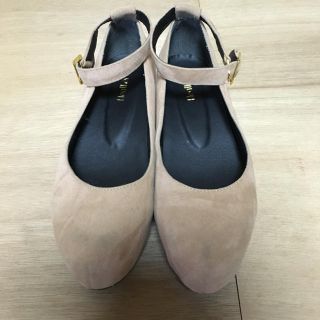 ヘザー(heather)のヘザー★美品★スウェード厚底パンプス(ハイヒール/パンプス)